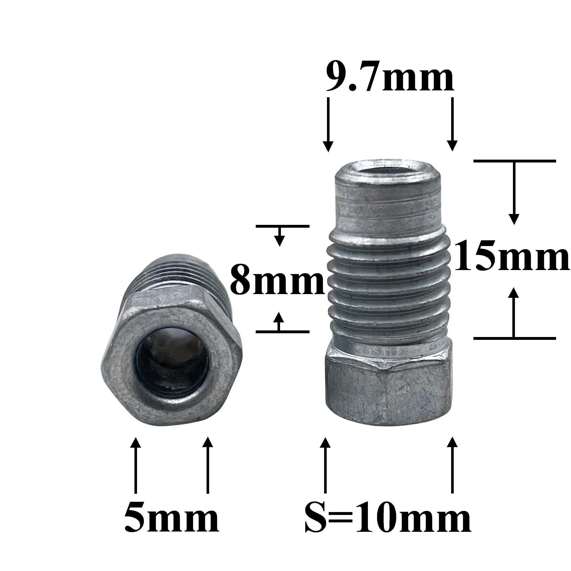 R9283 Штуцер М10х1,25 крепления тормозных трубок